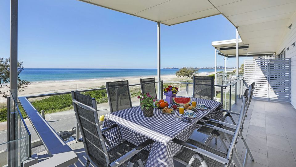 Tugun Beach in front of Sandbox Apartments