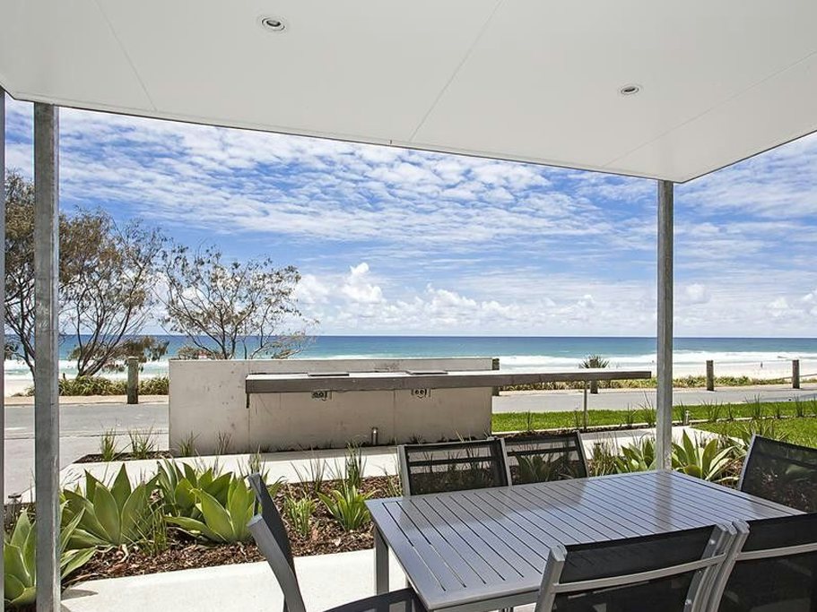 Ocean view from a Sandbox apartment balcony, Tugun