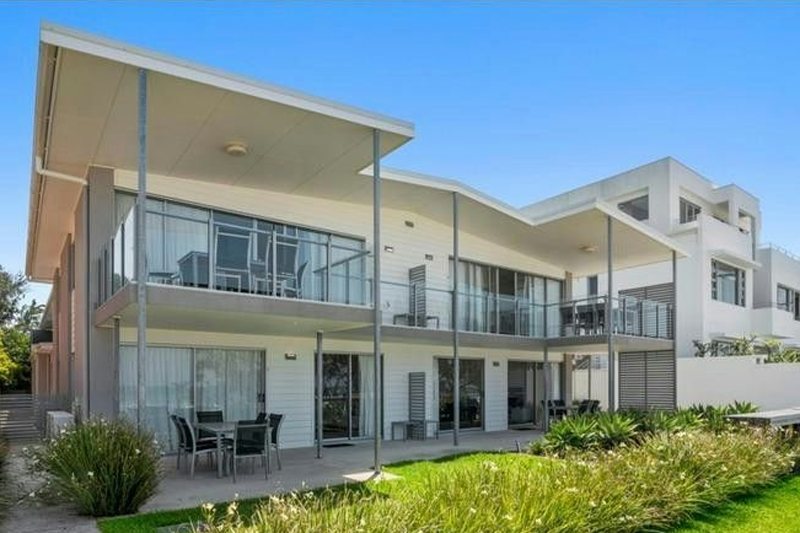 Ocean front apartments at Tugun seen from the beach